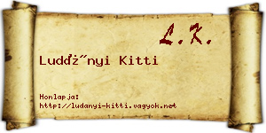 Ludányi Kitti névjegykártya
