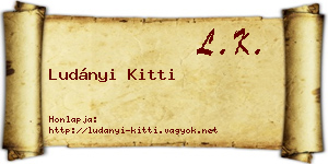 Ludányi Kitti névjegykártya